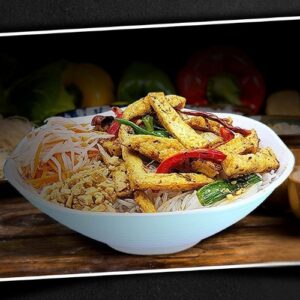 BÚN TÀU HỦ XÀO SẢ ỚT